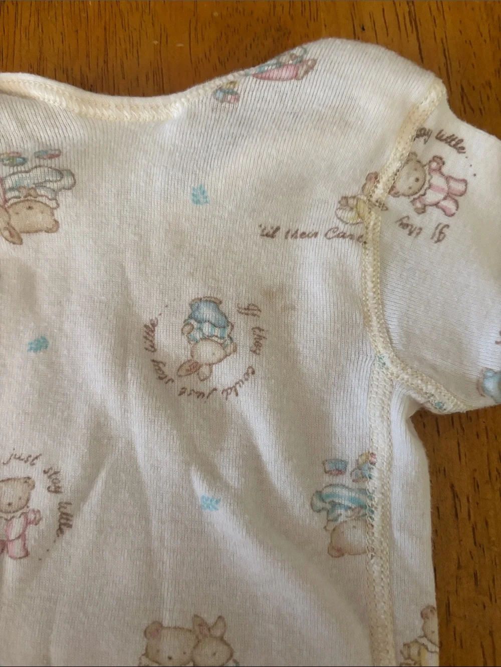 Vintage Carters Classic Cream Infant One-Piece 6-9 mo 19-21 lbs